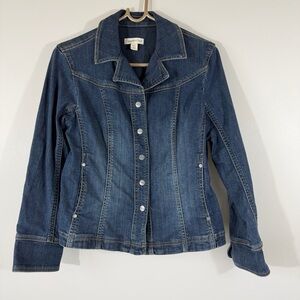 Coldwater Creek Women’s Jean Jacket Petite Size 10